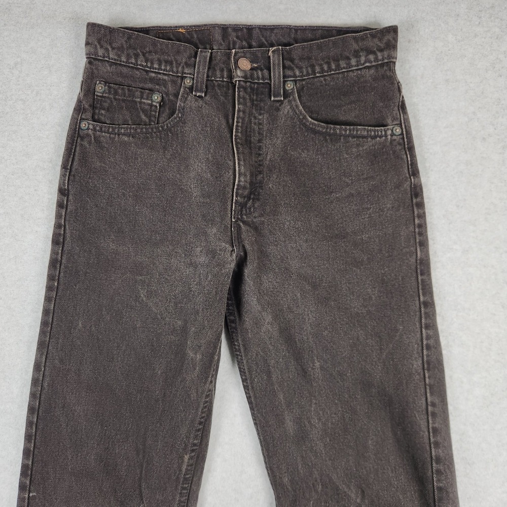 Vintage Levis 505 Jeans 31x34 (Actual 29x34) Black Straight Leg 90s Made In USA